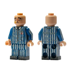 Minifigure - Nazi Concentration Camp Political Prisoner (ExhaustedBruised Variant) WWII (LEGO Compatible)