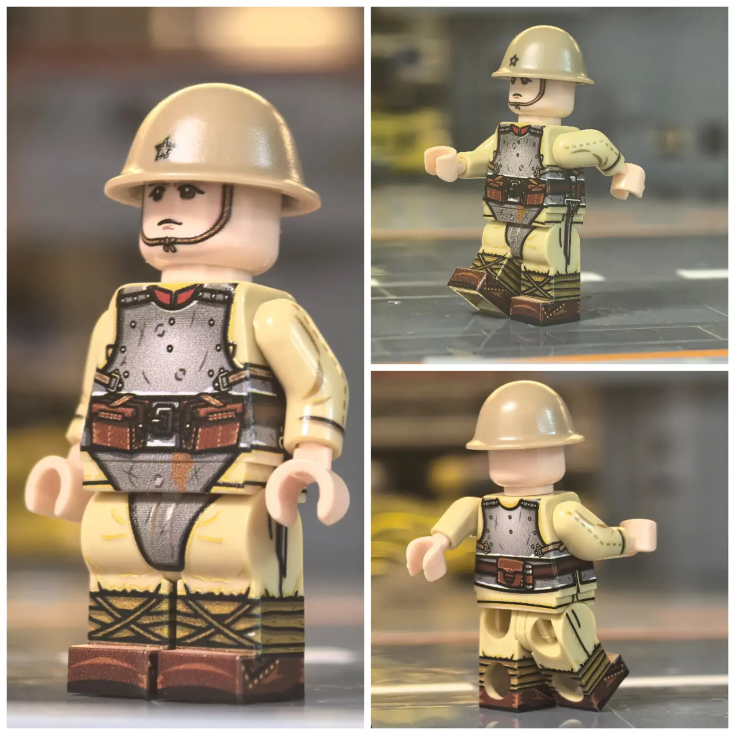 Minifigure – Imperial Japanese Army Assault Infantry (with Body Armor) WWII (LEGO Compatible)4 Minifigure – Imperial Japanese Army Assault Infantry (with Body Armor) WWII