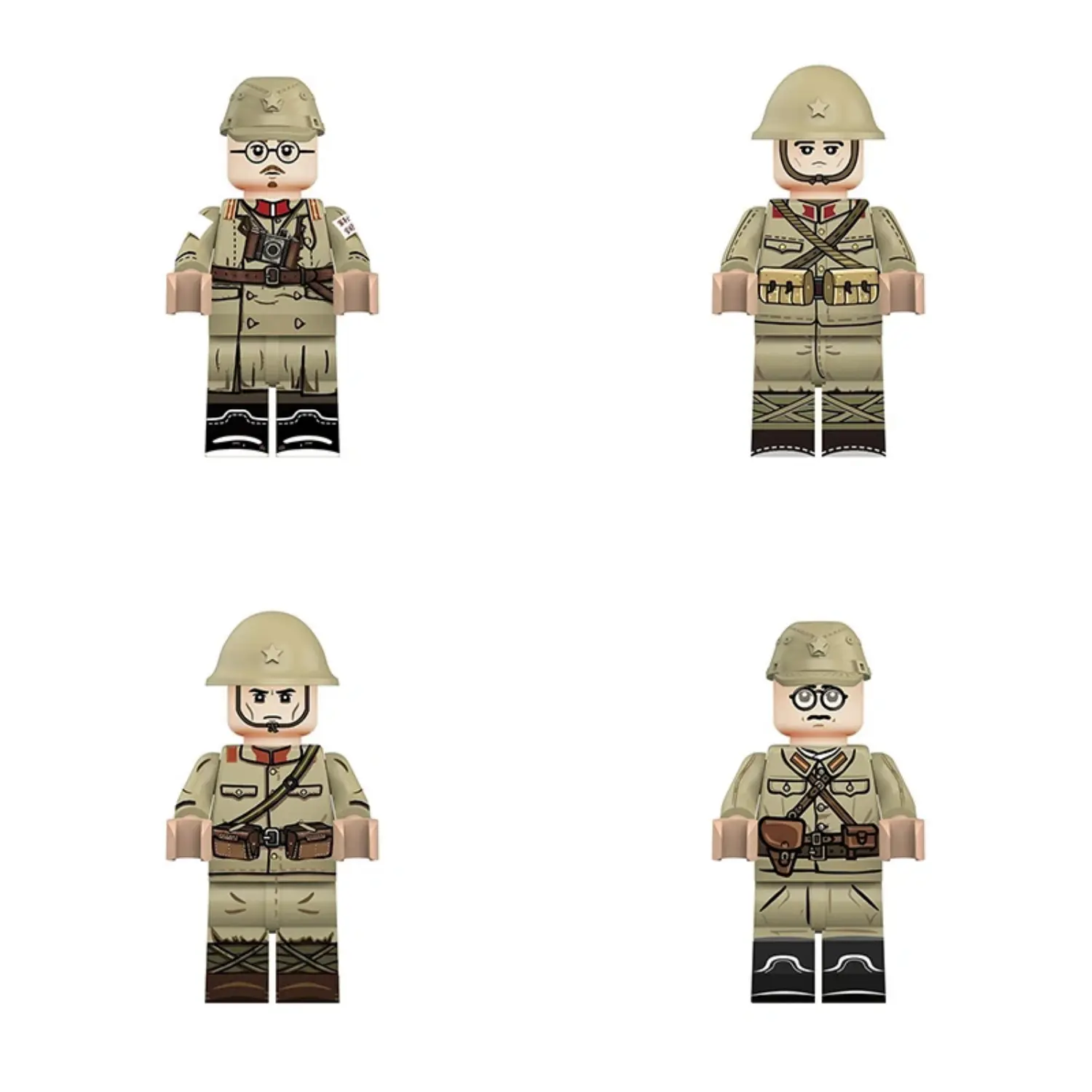 Minifigure – Imperial Japanese Army (IJA) Military Set WWII (LEGO Compatible)