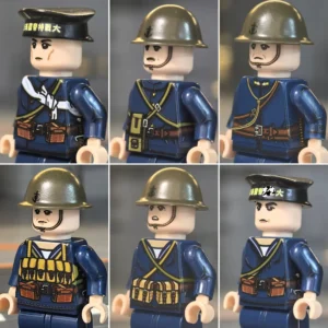 Minifigure – Imperial Japanese Navy (IJN) SNLF Squad WWII (LEGO Compatible)