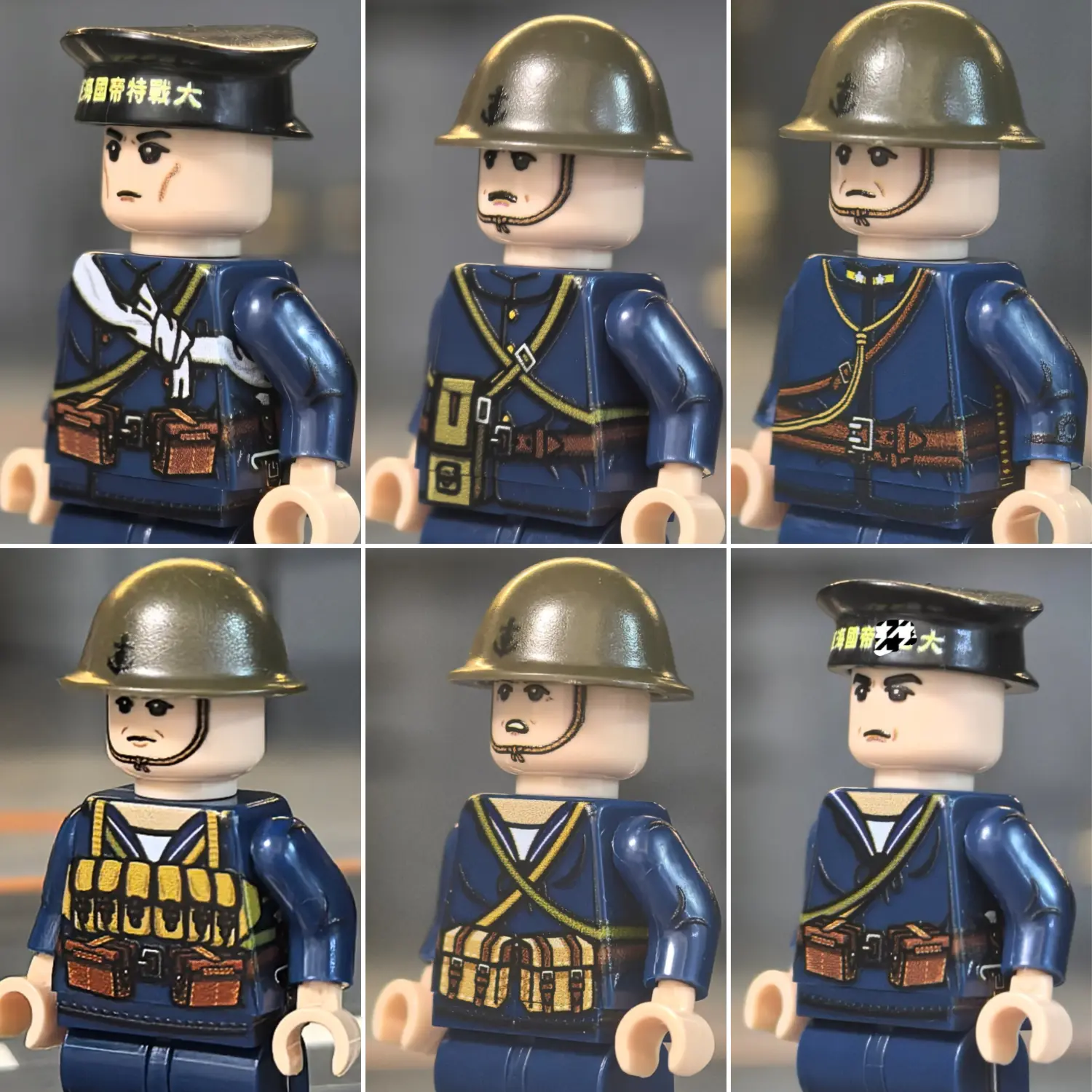 Minifigure – Imperial Japanese Navy (IJN) SNLF Squad WWII (LEGO Compatible)