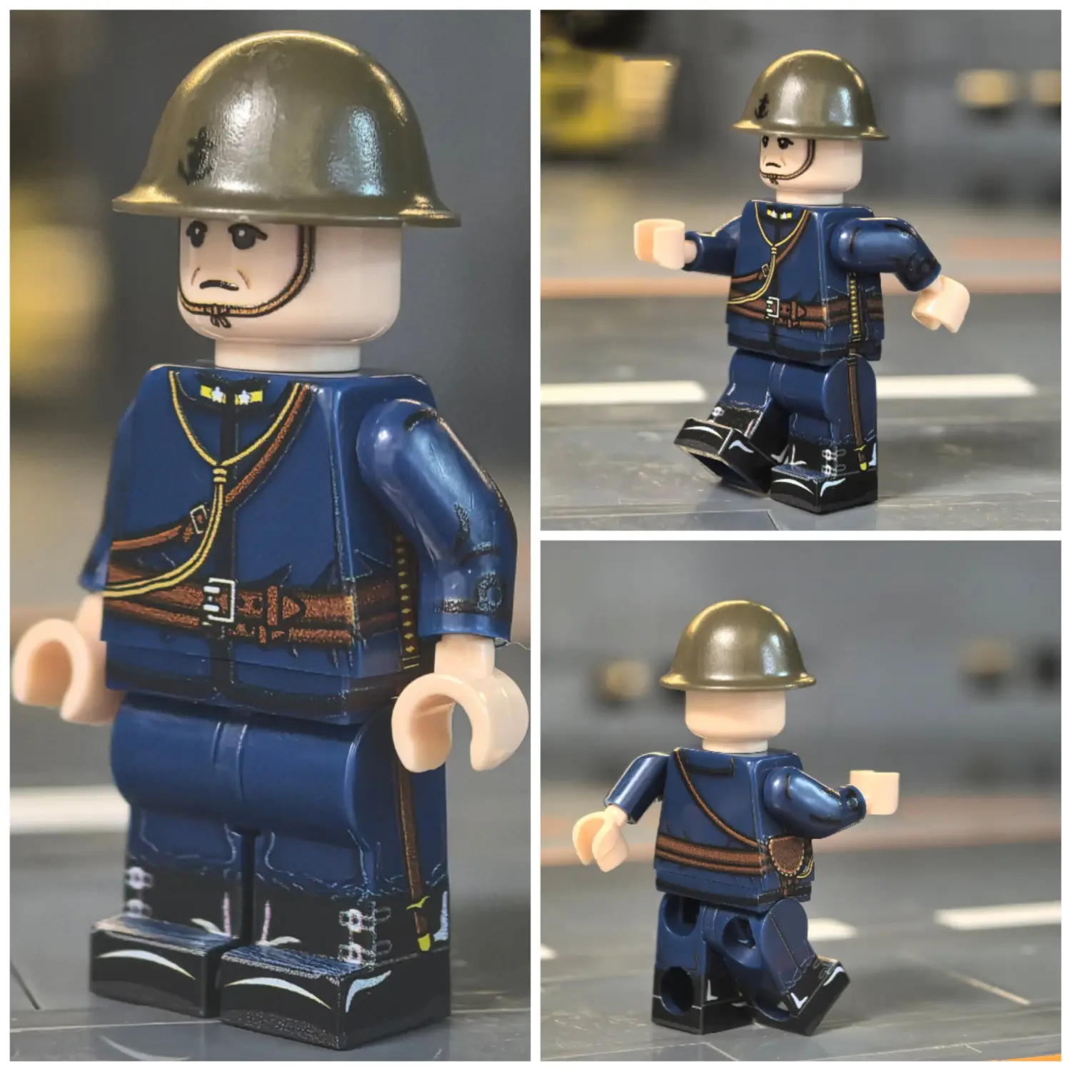 Minifigure – Imperial Japanese Navy SNLF Officer WWII (LEGO Compatible)