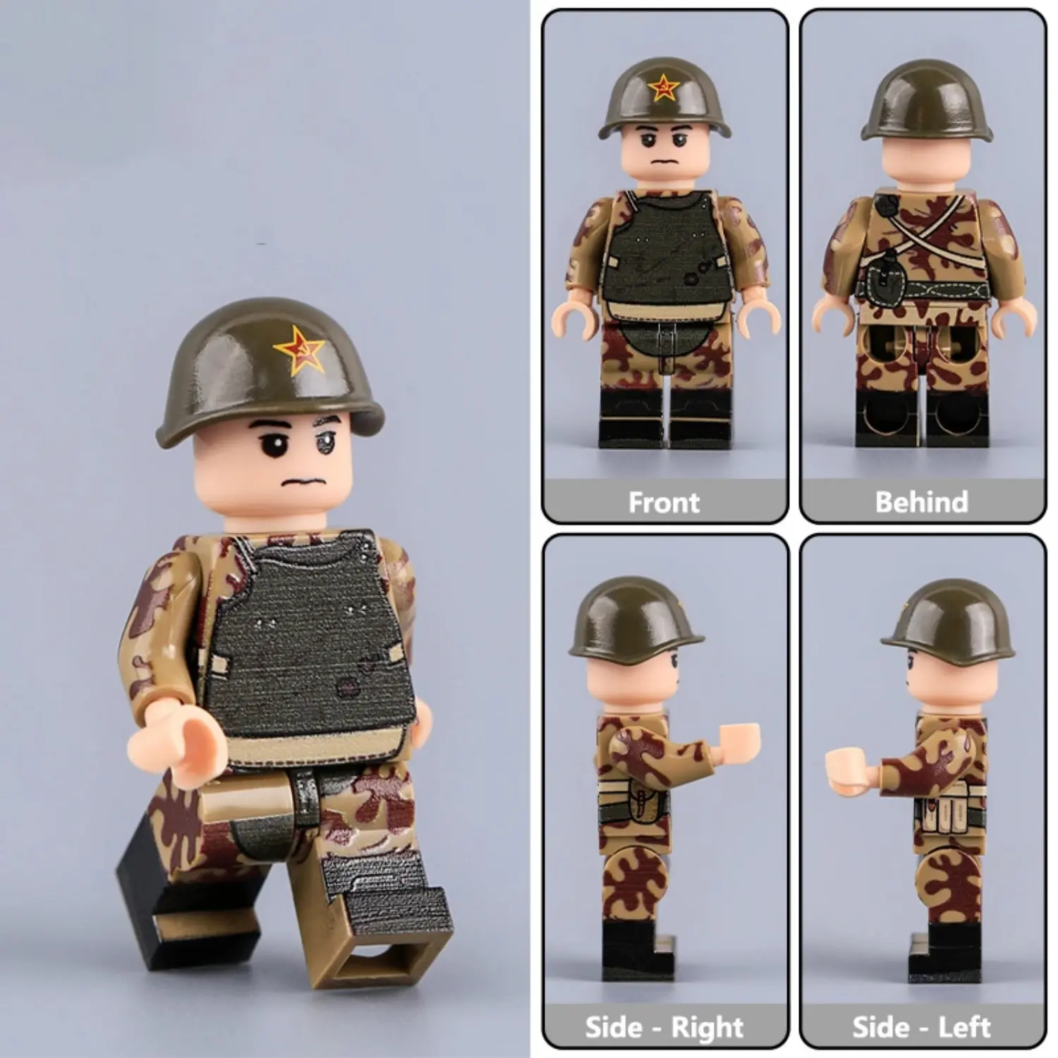 Minifigure – Soviet Red Army Assault Engineer WWII (LEGO Compatible)