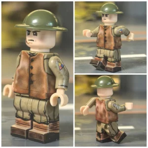 Minifigure – U.S. Army Anti-Tank Infantryman (Tank Corps) WWI (LEGO Compatible) Minifigure – U.S. Army Anti-Tank Infantryman (Tank Corps) WWI (LEGO Compatible)