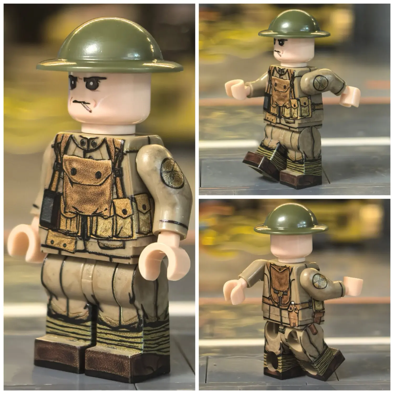 Minifigure – U.S. Army BAR Gunner (Automatic Rifleman) WWI (LEGO Compatible) Minifigure – U.S. Army BAR Gunner (Automatic Rifleman) WWI (LEGO Compatible)