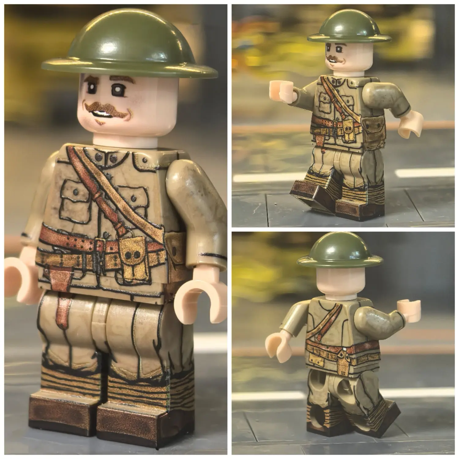 Minifigure – U.S. Army Commissioned Officer WWI (LEGO Compatible)