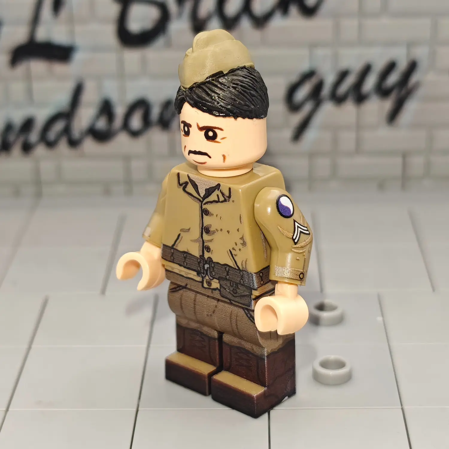Minifigure – U.S. Army Corporal (Orderly Driver) Normandy Landings (D-Day). WWII (LEGO Compatible) Minifigure – U.S. Army Corporal (Orderly Driver) Normandy Landings (D-Day). WWII (LEGO Compatible)