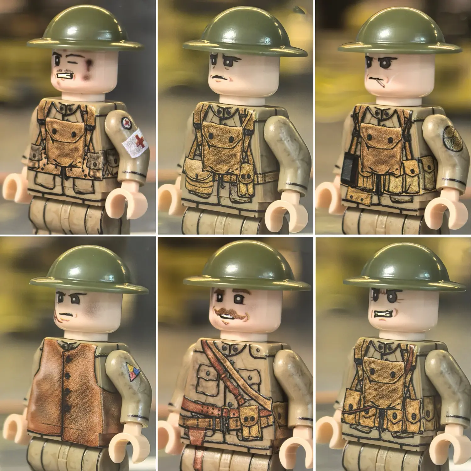 Minifigure – U.S. Army Infantry Squad (American Expeditionary Forces) WWI (LEGO Compatible) Minifigure – U.S. Army Infantry Squad (American Expeditionary Forces) WWI (LEGO Compatible)