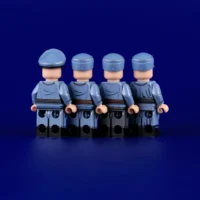 the back of the Minifigure - German Luftwaffe (Air Force) Ground Forces Set WWII (LEGO Compatible)