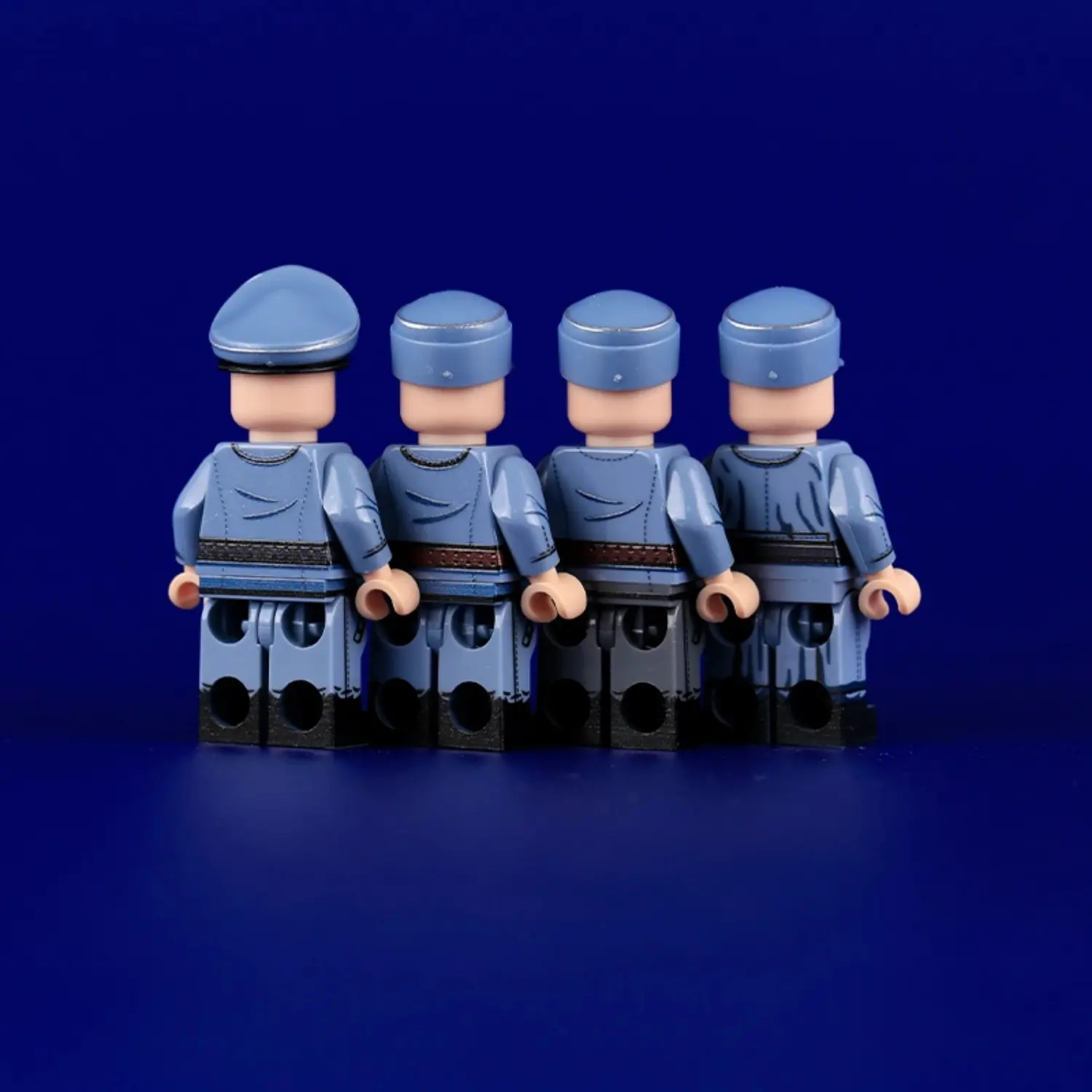 the back of the Minifigure - German Luftwaffe (Air Force) Ground Forces Set WWII (LEGO Compatible)
