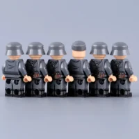 the back of the Minifigure - German Military 6-Figure Squad Collection WWII (LEGO Compatible)