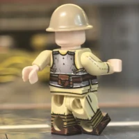 the back of the Minifigure – Imperial Japanese Army Assault Infantry (with Body Armor) WWII (LEGO Compatible) the back of the Minifigure – Imperial Japanese Army Assault Infantry (with Body Armor) WWII (LEGO Compatible)