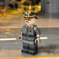 the left side of the Minifigure - General Field Marshal Paul von Hindenburg (Generalfeldmarschall) of the Imperial German Army WWI (LEGO Compatible)