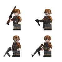 the left side of the Minifigure - German Waffen-SS Infantry Squad (Late War) (LEGO Compatible)