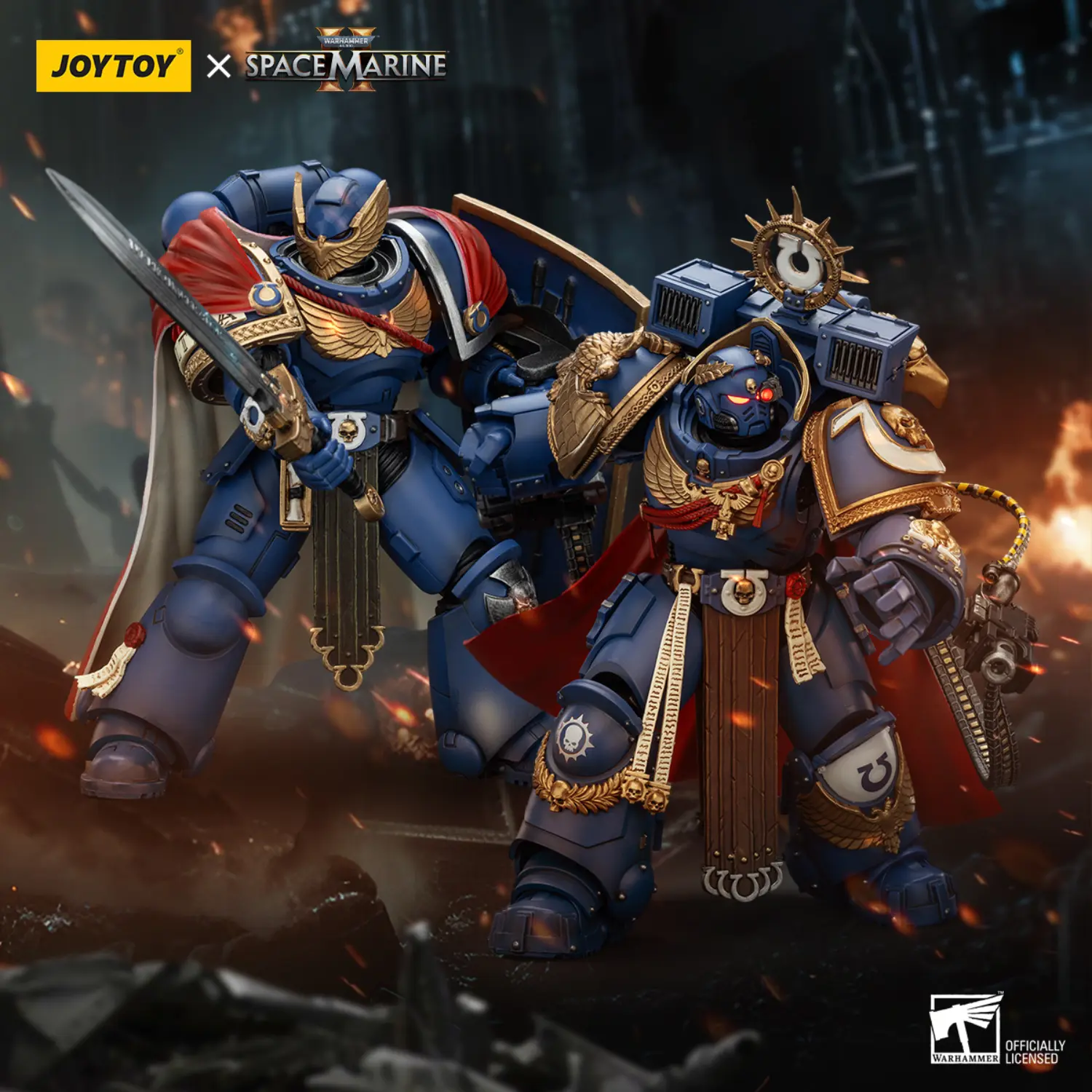Action Figure - Action Figures - Ultramarines Marneus Calgar & Victrix Honour Guards 1 18 - JOYTOY Warhammer 40K in battle field Action Figure Action Figures Ultramarines Marneus Calgar & Victrix Honour Guards 1 18 Joytoy Warhammer 40k In Battle Field