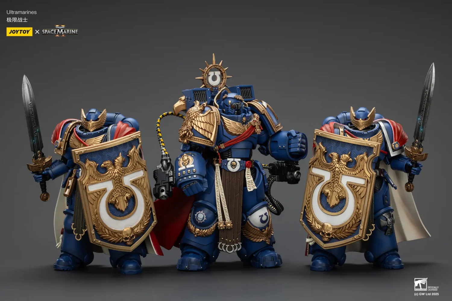 Action Figure - Action Figures - Ultramarines Marneus Calgar & two Victrix Honour Guards 1 18 - JOYTOY Warhammer 40K rectangle image 1 Action Figure Action Figures Ultramarines Marneus Calgar & Two Victrix Honour Guards 1 18 Joytoy Warhammer 40k Rectangle Image 1