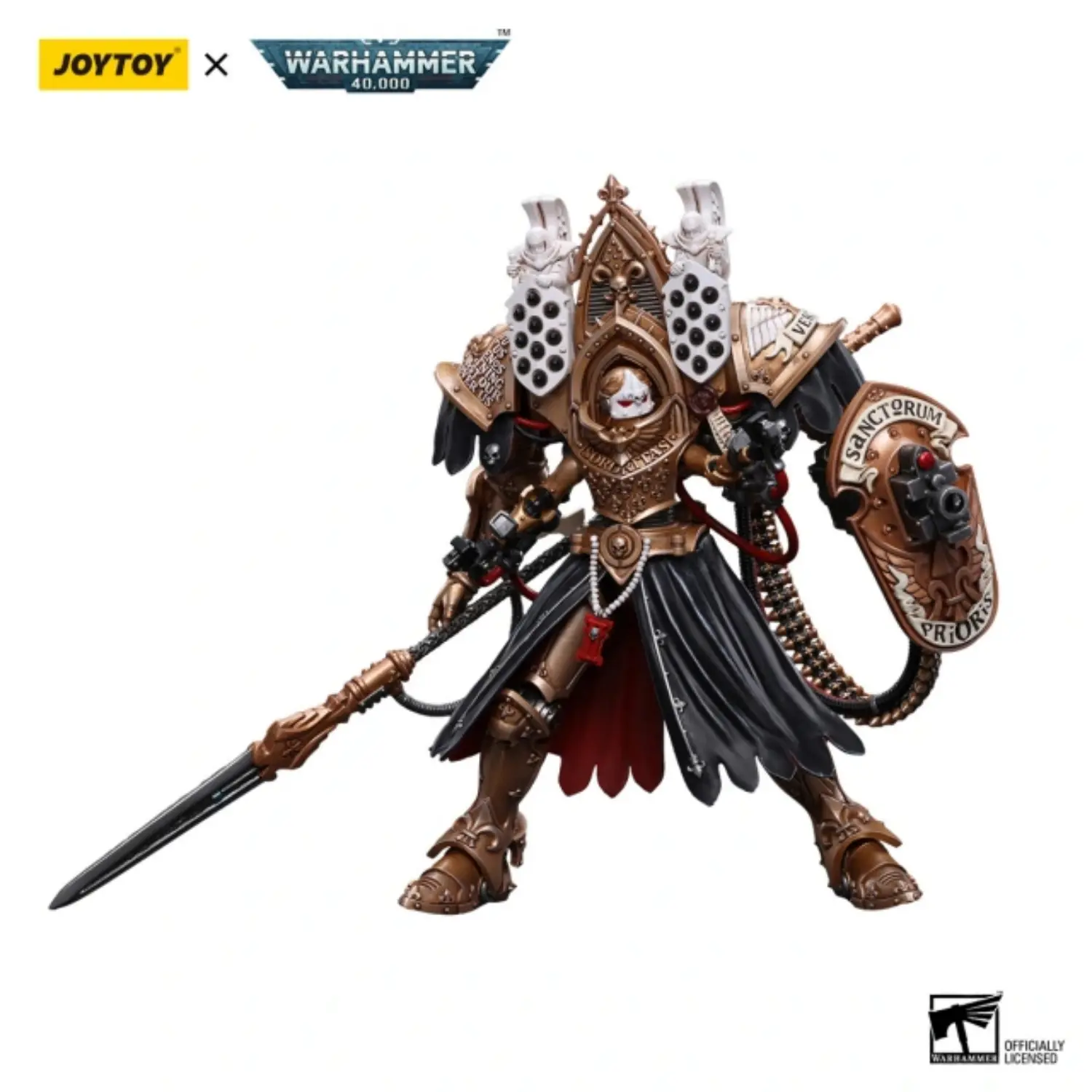 Action Figure Adepta Sororitas Abbess Sanctorum Morvenn Vahl 1 18 Joytoy Warhammer 40k In White Background 4