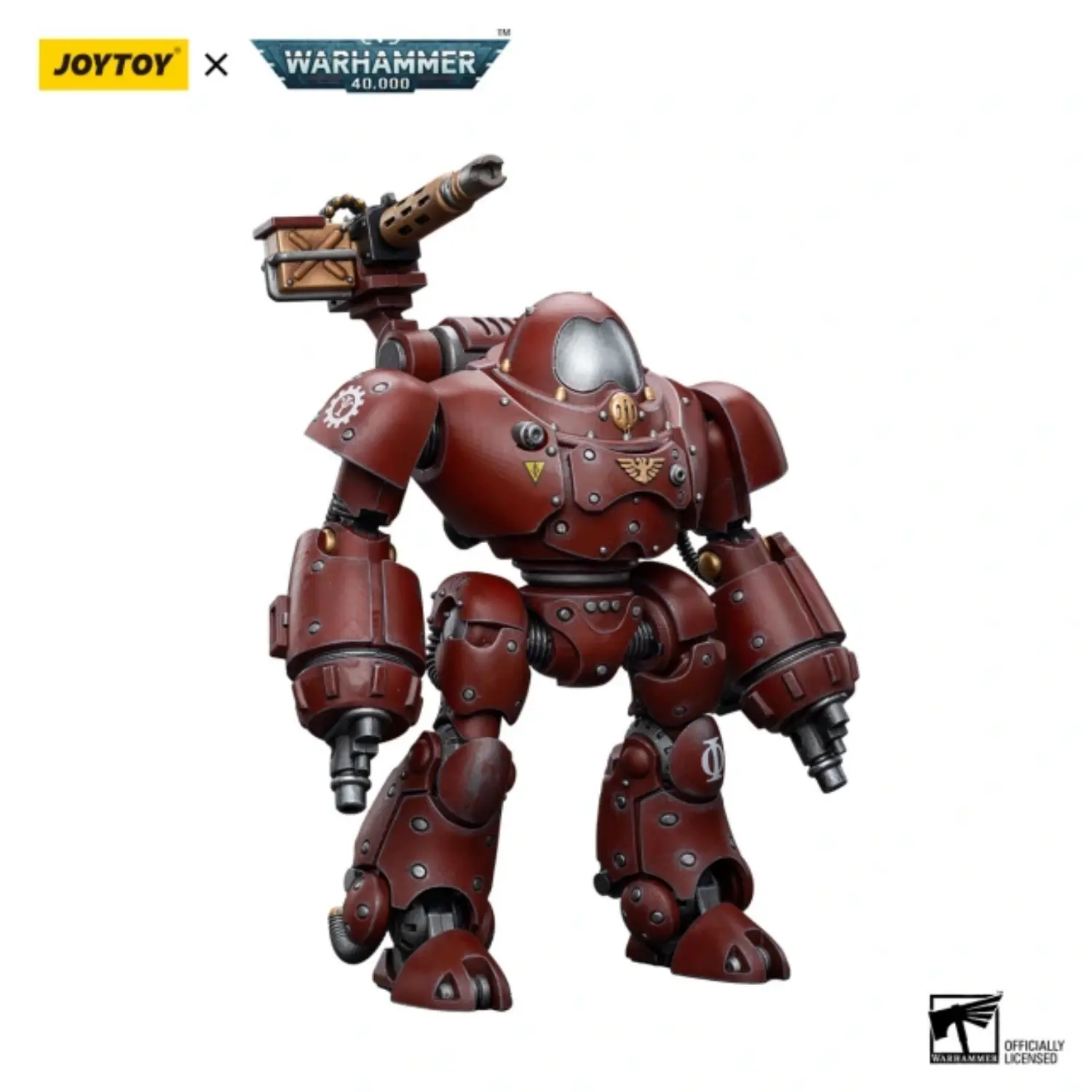 Action Figure Adeptus Mechanicus Kastelan Robot With Heavy Phosphor Blaster 1 18 Joytoy Warhammer 40k In White Background 1