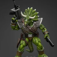 Action Figure Adjutant Zork Tmnt Nickelodeon 1 18 Joytoy Teenage Mutant Ninja Turtles Rectangle Image 6