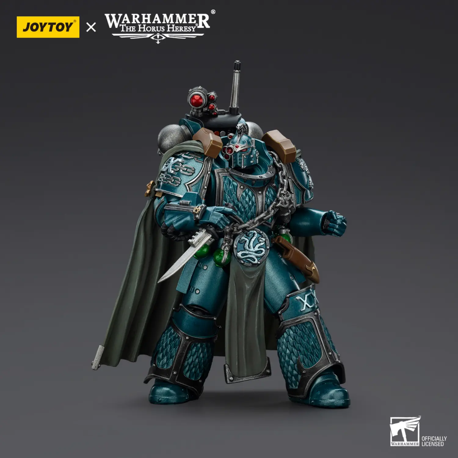 Action Figure Alpha Legion Exodus 'the One Who Is Many' With Sniper Rifle And Power Dagger 1 18 Jotyoy Warhammer The Horus Heresy 3