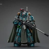 Action Figure Alpha Legion Exodus 'the One Who Is Many' With Sniper Rifle And Power Dagger 1 18 Jotyoy Warhammer The Horus Heresy Rectangle Image 4