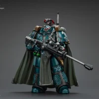 Action Figure Alpha Legion Exodus 'the One Who Is Many' With Sniper Rifle And Power Dagger 1 18 Jotyoy Warhammer The Horus Heresy Rectangle Image 5