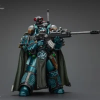 Action Figure Alpha Legion Exodus 'the One Who Is Many' With Sniper Rifle And Power Dagger 1 18 Jotyoy Warhammer The Horus Heresy Rectangle Image 9