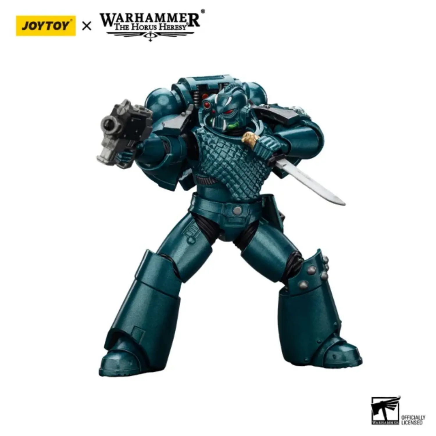 Action Figure - Alpha Legion Headhunter with Banestrike Combi-Bolter And Power Dagger 1 18 - JOTYOY Warhammer The Horus Heresy in whtie background 4 Action Figure Alpha Legion Headhunter With Banestrike Combi Bolter And Power Dagger 1 18 Jotyoy Warhammer The Horus Heresy In Whtie Background 4