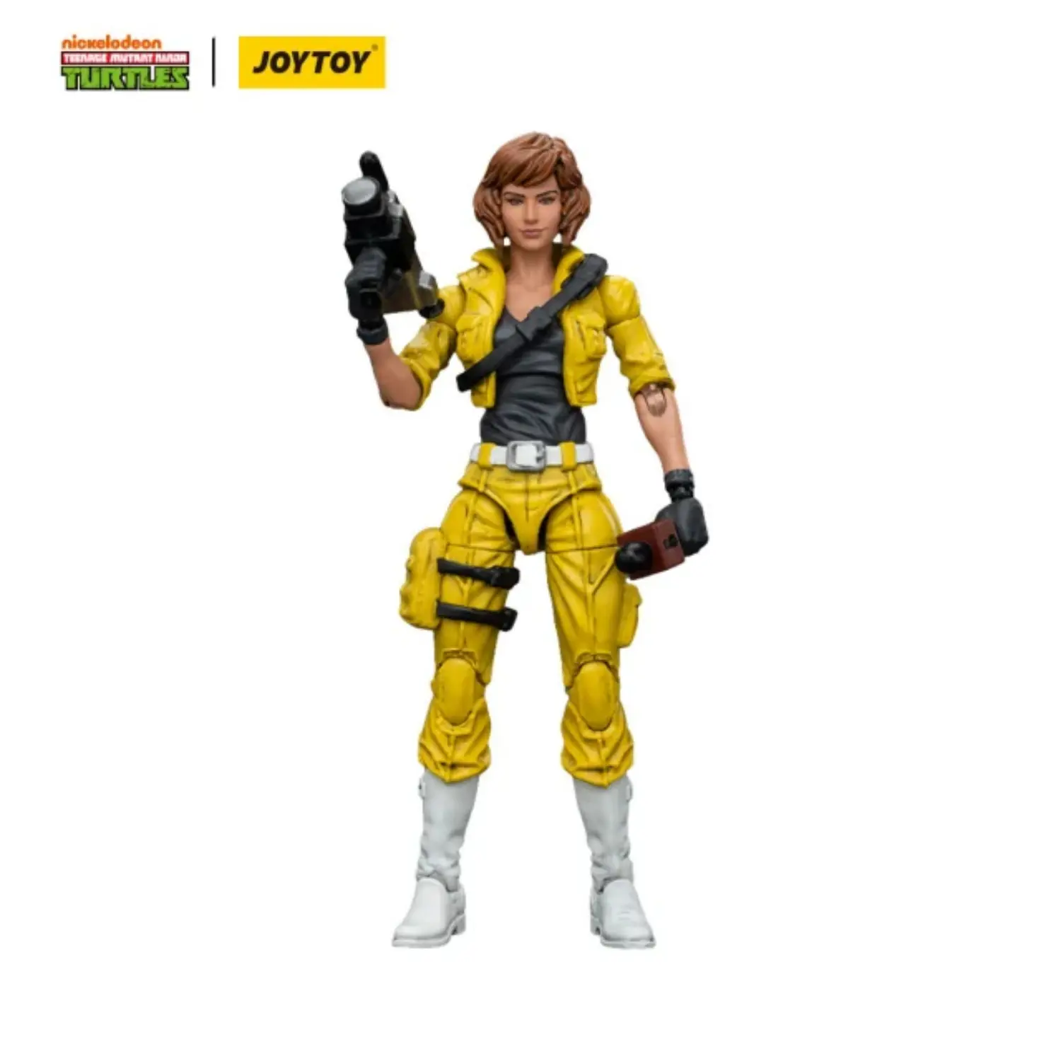 Action Figure - April O'Neil with Baby Turtles TMNT Nickelodeon 1 18 - JOYTOY Teenage Mutant Ninja Turtles in white background 1 Action Figure April O'neil With Baby Turtles Tmnt Nickelodeon 1 18 Joytoy Teenage Mutant Ninja Turtles In White Background 1