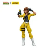 Action Figure - April O'Neil with Baby Turtles TMNT Nickelodeon 1 18 - JOYTOY Teenage Mutant Ninja Turtles in white background 3 Action Figure April O'neil With Baby Turtles Tmnt Nickelodeon 1 18 Joytoy Teenage Mutant Ninja Turtles In White Background 3