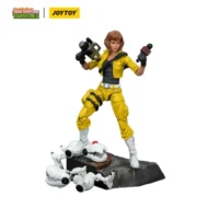 Action Figure - April O'Neil with Baby Turtles TMNT Nickelodeon 1 18 - JOYTOY Teenage Mutant Ninja Turtles in white background 4 Action Figure April O'neil With Baby Turtles Tmnt Nickelodeon 1 18 Joytoy Teenage Mutant Ninja Turtles In White Background 4