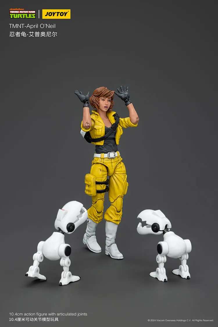Action Figure - April O'Neil with Baby Turtles TMNT Nickelodeon 1 18 - JOYTOY Teenage Mutant Ninja Turtles rectangle image 10 Action Figure April O'neil With Baby Turtles Tmnt Nickelodeon 1 18 Joytoy Teenage Mutant Ninja Turtles Rectangle Image 10