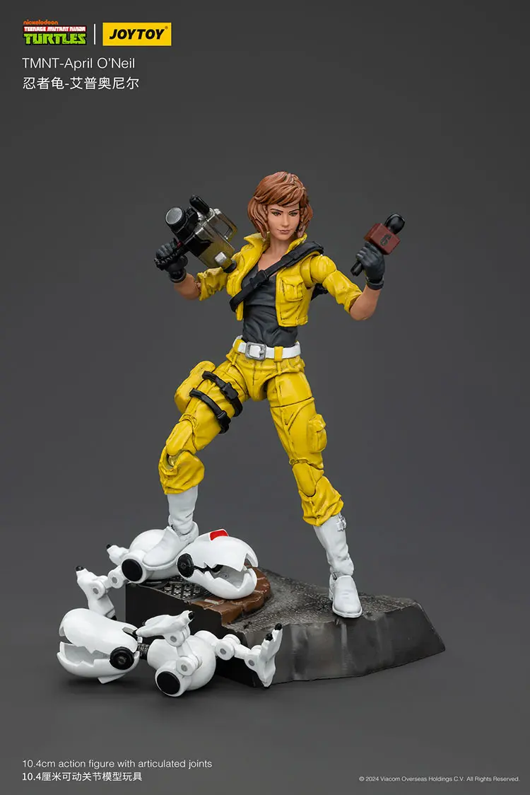 Action Figure - April O'Neil with Baby Turtles TMNT Nickelodeon 1 18 - JOYTOY Teenage Mutant Ninja Turtles rectangle image 11 Action Figure April O'neil With Baby Turtles Tmnt Nickelodeon 1 18 Joytoy Teenage Mutant Ninja Turtles Rectangle Image 11