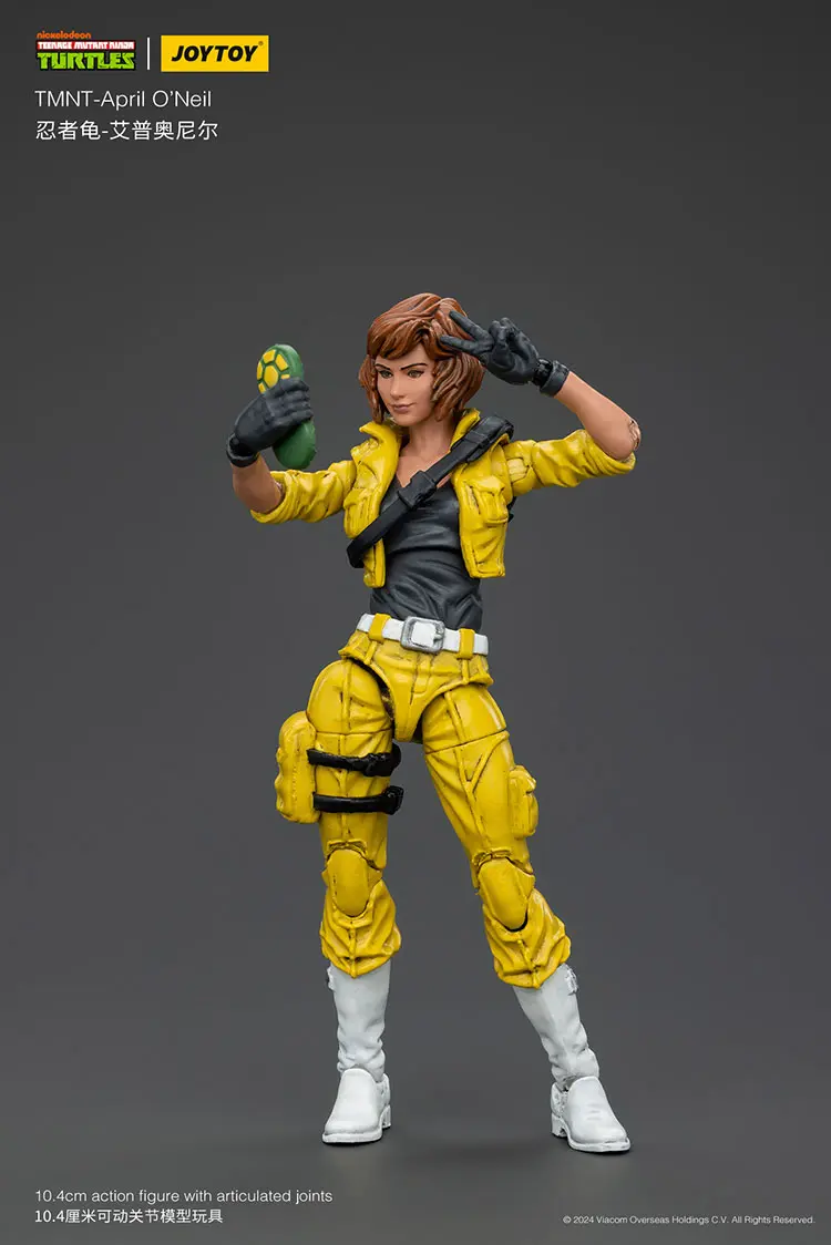 Action Figure - April O'Neil with Baby Turtles TMNT Nickelodeon 1 18 - JOYTOY Teenage Mutant Ninja Turtles rectangle image 5 Action Figure April O'neil With Baby Turtles Tmnt Nickelodeon 1 18 Joytoy Teenage Mutant Ninja Turtles Rectangle Image 5