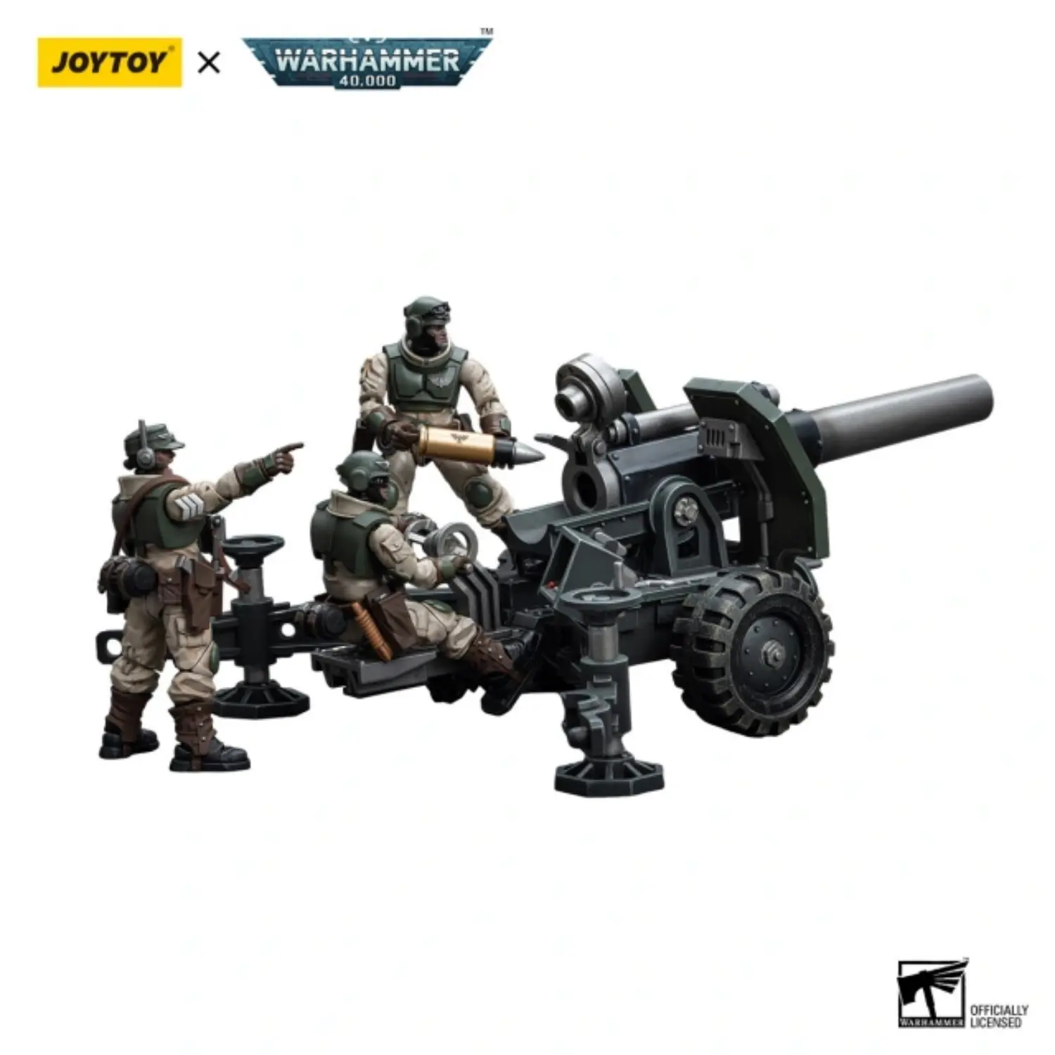 Action Figure - Astra Militarum Ordnance Team with Bombast Field Gun 1 18 - JOYTOY Warhammer 40K in white background 1 Action Figure Astra Militarum Ordnance Team With Bombast Field Gun 1 18 Joytoy Warhammer 40k In White Background 1