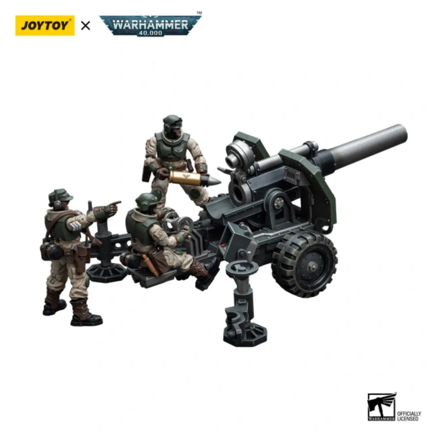 Action Figure - Astra Militarum Ordnance Team with Bombast Field Gun 1 18 - JOYTOY Warhammer 40K in white background 2 Action Figure Astra Militarum Ordnance Team With Bombast Field Gun 1 18 Joytoy Warhammer 40k In White Background 2