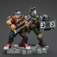 Action Figure Bebop & Rocksteady Tmnt Nickelodeon 1 18 Joytoy Teenage Mutant Ninja Turtles Rectangle Image 2
