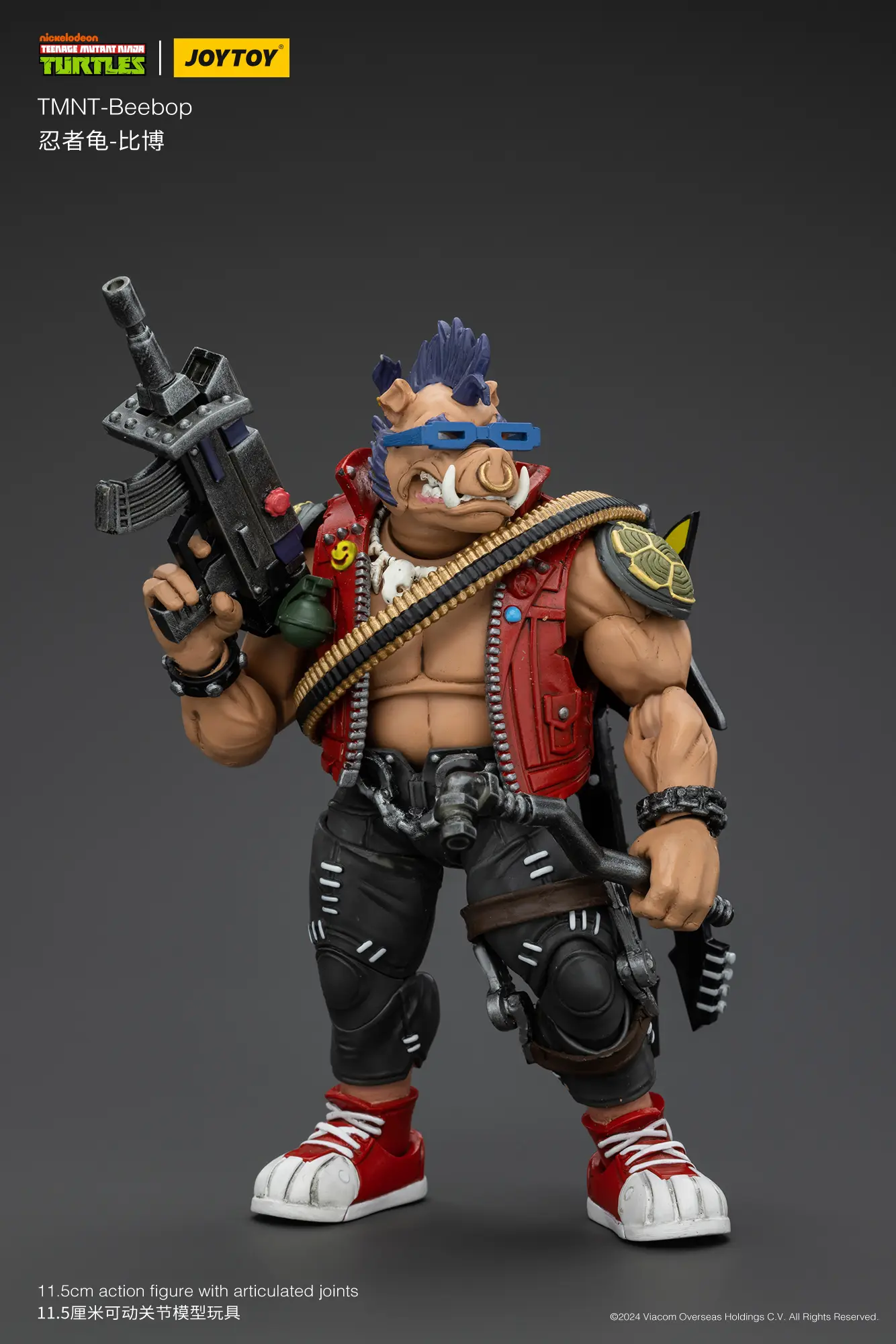 Action Figure Bebop Tmnt Nickelodeon 1 18 Joytoy Teenage Mutant Ninja Turtles Rectangle Image 2