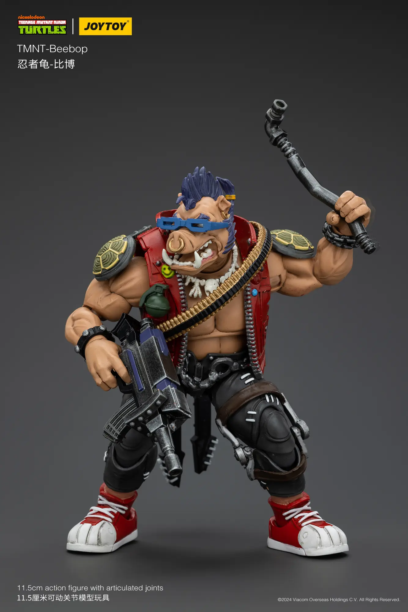 Action Figure Bebop Tmnt Nickelodeon 1 18 Joytoy Teenage Mutant Ninja Turtles Rectangle Image 5