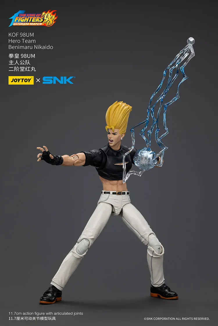 Action Figure - Benimaru Nikaido with lightning KOF _98 UM Hero Team SNK 1 18 - JOYTOY The King of Fighters rectangle image 3