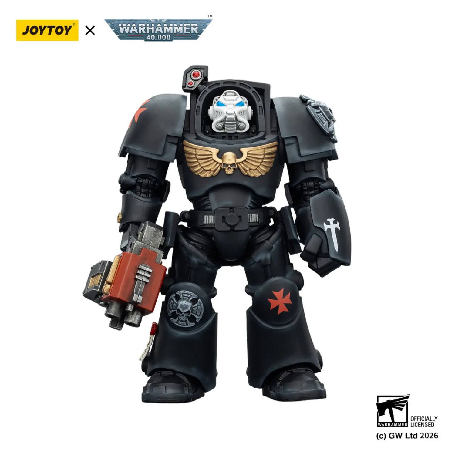 Action Figure - Black Templars Terminator 2 with Power Fist and Storm Bolter 1 18 - JOYTOY Warhammer 40K white background 1 Action Figure - Black Templars Terminator 2 with Power Fist and Storm Bolter 1 18 - JOYTOY Warhammer 40K white background 1