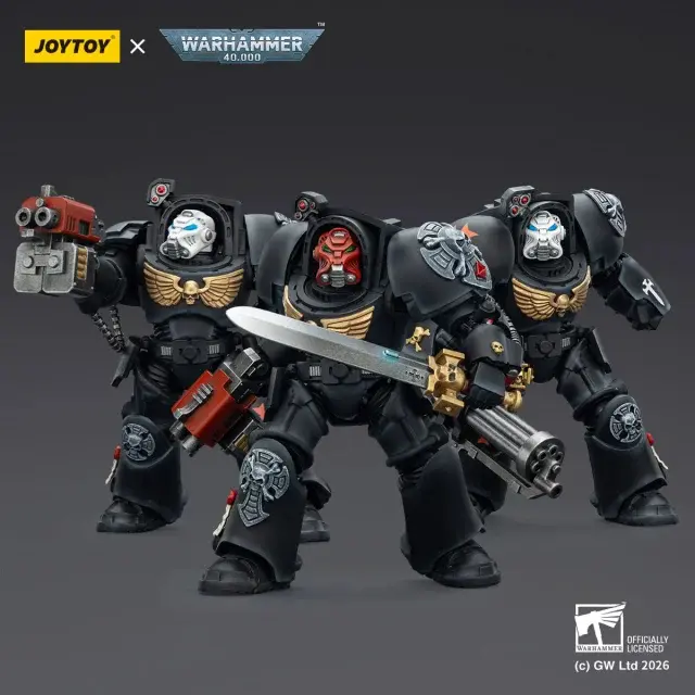 Action Figure - Black Templars Terminator Squad 1 18 - JOYTOY Warhammer 40K