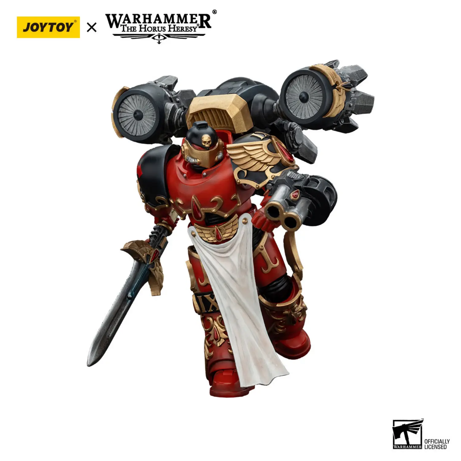 Action Figure Blood Angels Dawnbreaker Cohort Dawnbreaker 1 1 18 Jotyoy Warhammer The Horus Heresy In White Background 2