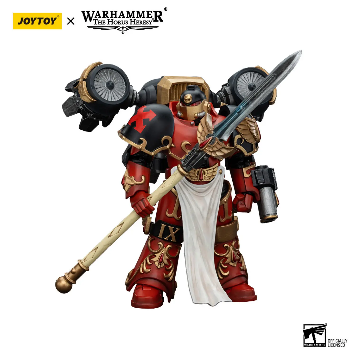 Action Figure Blood Angels Dawnbreaker Cohort Dawnbreaker 1 1 18 Jotyoy Warhammer The Horus Heresy In White Background