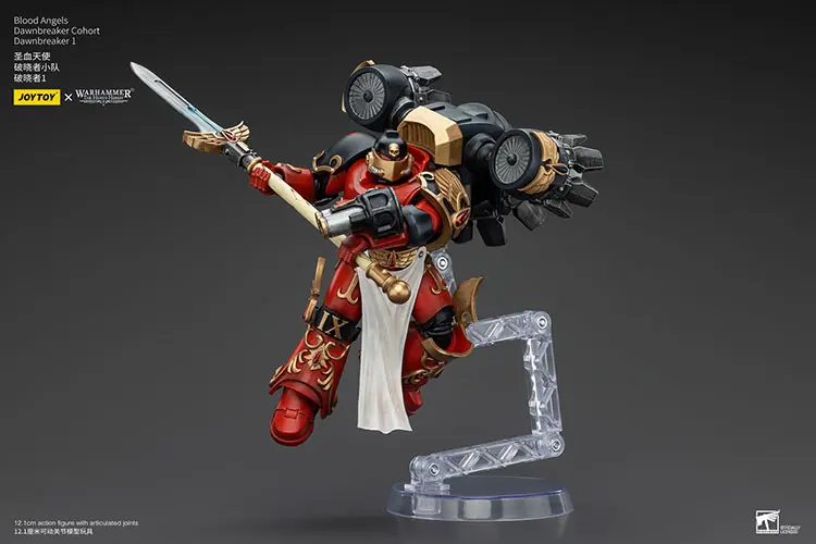Action Figure Blood Angels Dawnbreaker Cohort Dawnbreaker 1 On Display Stand 1 18 Jotyoy Warhammer The Horus Heresy Rectangle Image 2