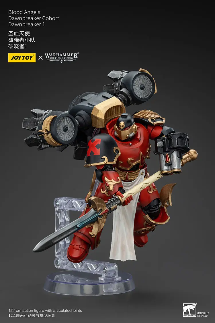 Action Figure Blood Angels Dawnbreaker Cohort Dawnbreaker On Display Stand 1 1 18 Jotyoy Warhammer The Horus Heresy Rectangle Image
