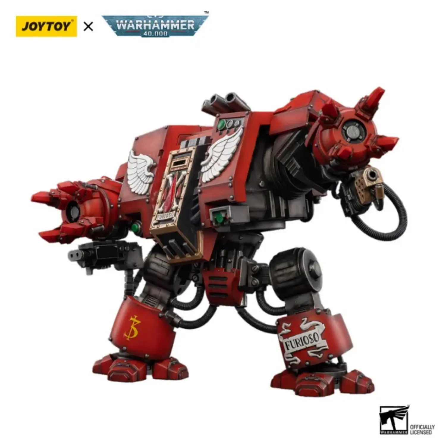 Action Figure - Blood Angels Furioso Dreadnought Brother Samel 1 18 - JOYTOY Warhammer 40K in white background 3 Action Figure Blood Angels Furioso Dreadnought Brother Samel 1 18 Joytoy Warhammer 40k In White Background 3