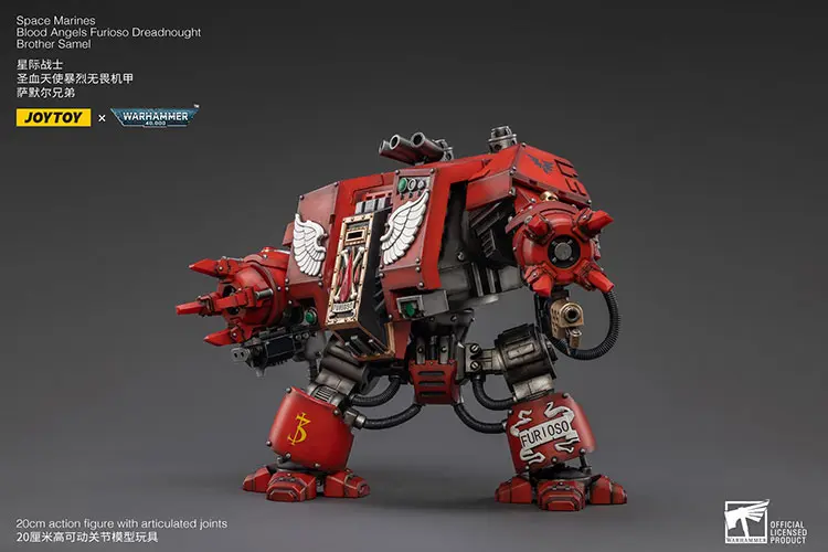 Action Figure - Blood Angels Furioso Dreadnought Brother Samel 1 18 - JOYTOY Warhammer 40K rectangle image 6 Action Figure Blood Angels Furioso Dreadnought Brother Samel 1 18 Joytoy Warhammer 40k Rectangle Image 6