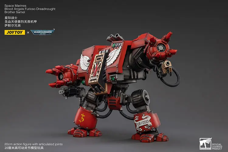 Action Figure - Blood Angels Furioso Dreadnought Brother Samel 1 18 - JOYTOY Warhammer 40K rectangle image 7 Action Figure Blood Angels Furioso Dreadnought Brother Samel 1 18 Joytoy Warhammer 40k Rectangle Image 7