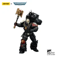 Action Figure Blood Angels Lemartes With Jump Pack, Blood Crozius And Absolver Bolt Pistol 1 18 Joytoy Warhammer 40k In Whtie Background 3